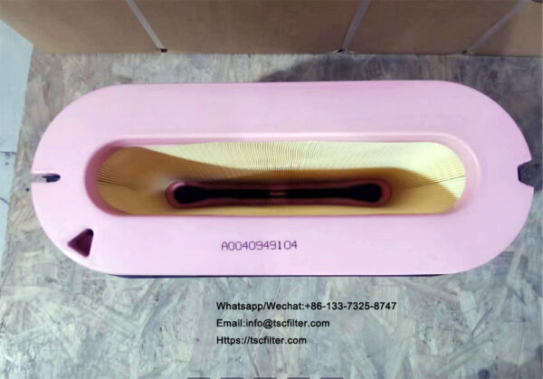 A0040949104 air filter for benz truck engine