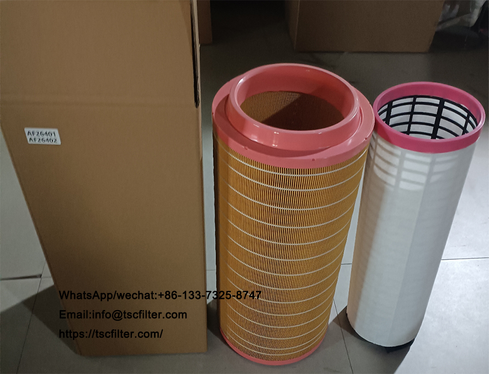 AF26401 air filter AF26402 for excavator 